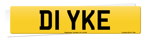Registration number D1 YKE